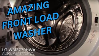 Full Wash LG Front Load Washer WM3770HWA Med Size Load Of Towels [upl. by Flanagan]