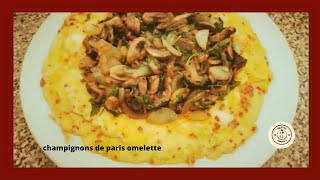 Recette champignons de paris omelette facile et rapide [upl. by Rodd162]