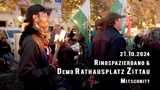 Spaziergang und Montagsdemo 21102024 in Zittau [upl. by Ragucci894]