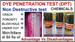 DPT Testing  Dye penetrant testing DPT  Welding testing dpttest dyepenetranttesting trending [upl. by Lechar308]