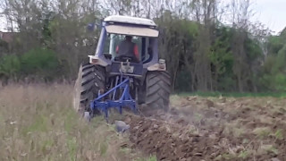 Ford 6610  Plowing with 3 furrow plough [upl. by Dnalhsa]