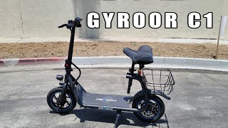 Gyroor C1 Urbanmax Budget Electric Scooter 🛴 [upl. by Enelak144]