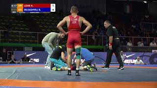 12 FS  57 kg H LEHR GER v B BUJIASHVILI GEO [upl. by Yelkcub]