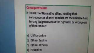 Consequentialism ethics [upl. by Sayette]