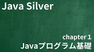 【Java Silver chapter1 Javaプログラム基礎】 [upl. by Rundgren]