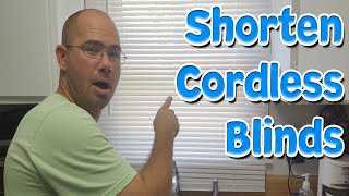 How To Shorten A Cordless Blind Guide [upl. by Nappie961]