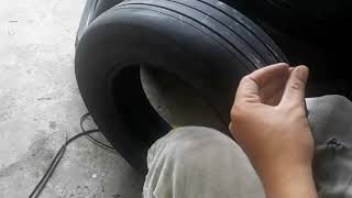 CARVE AN OLD BRIDGESTONE B250 LIKE NEW  TIRE REGROOVING [upl. by Haland831]