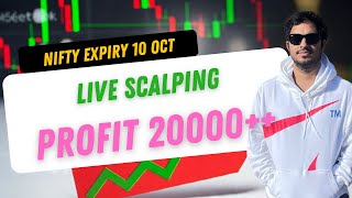 Live Option Scalping  nifty expiry  banknifty  10 oct [upl. by Sauers308]