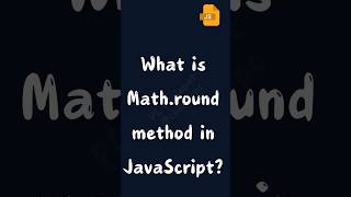 What is Mathround method in JavaScript shortsfeed js javascriptdeveloper coding [upl. by Lisetta]