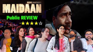 Maidaan 1st Review OUT★★★★☆ Maidaan Public Review🚀🔥Maidaan Movie Review  MaidaanREVIEW Reaction [upl. by Arlene]