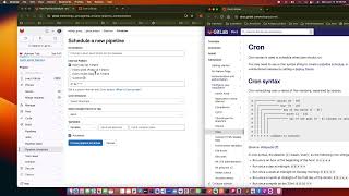 gitLab pipeline schedule [upl. by Relyhs]