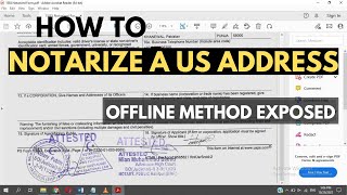 How To Notarize Your US Address  Offline and Online Address Notarization From Pakistan  UrduHindi [upl. by Aicener70]