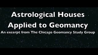 Astrological Geomancy Houses An essential part of House Chart Geomancy [upl. by Dennet]