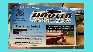 Drotto Boat Catch and Release Boat Latch Drotto Tracker Classic XL [upl. by Efthim]