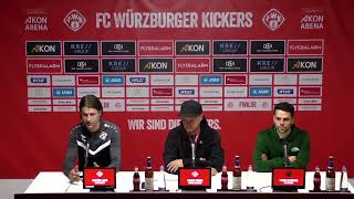 Pressekonferenz 15 Spieltag Kickers  1 FC Schweinfurt 05 [upl. by Annwahs]