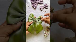 Organza Bow makingdiy shortvideo ytshorts [upl. by Neyud]