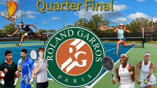 Roland Garros Quarter Final Gauff Vs Jabeur and Swiatek Vs Vondrousova [upl. by Ashbaugh]