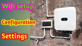 Huawei FusionSolar WiFi connection  Huawei Wifi password settings  huawei inverter configrations [upl. by Emarej]