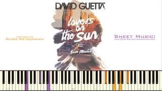 David Guetta  Lovers On The Sun Piano Version  Sheet Music [upl. by Akiret]