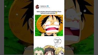 Ace and Sabo almost killed Luffy 😂  One Piece  onepiece anime edit [upl. by Ozzy]