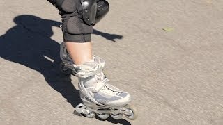 How to Use Your Rollerblade Brake  RollerSkate [upl. by Yenhpad]