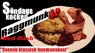 Raggmunk recept med fläsk och rårörda lingon [upl. by Joane]