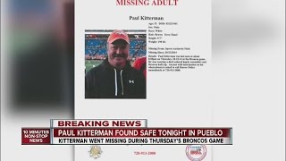 Missing Broncos fan Paul Kitterman found safe in Pueblo [upl. by Ciprian801]