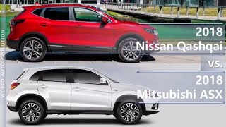 2018 Nissan Qashqai vs 2018 Mitsubishi ASX  Outlander Sport technical comparison [upl. by Yahska]