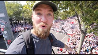 I went to VfB Stuttgarts FIRST HOME GAME and Karawane full day vlog Bad Cannstatt Germany [upl. by Kelbee]