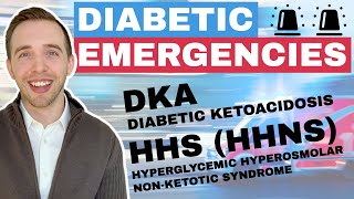 Diabetic Emergency Diabetic Ketoacidosis Treatment amp Hyperglycemic Hyperosmolar State [upl. by Ednargel]