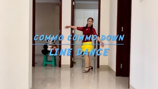 Commo Commo Down  Line Dance 💃  Herlina Aritonang October 2024 [upl. by Adlin201]