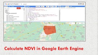 how to calculate NDVI using LANDSAT 8 in google earth engine [upl. by Merissa]