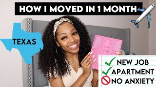 HOW GOD MOVED ME TO TEXAS IN 1 MONTH  MY TESTIMONY  How I moved out of state alone [upl. by Aerahs29]