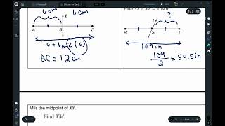 Informal 2 1 Segment Bisectors Notes [upl. by Eelram]