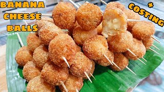 Sub BANANA CHEESE BALLS  Negosyo Sa Maliit Na Puhunan  Complete With Tips And Costing [upl. by Normalie]