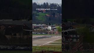 Crosswind Landing at Zurich Airport 07042022 swiss a321neo [upl. by Olwen]