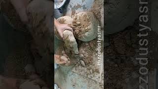 Gritty sand cement asmr crumbling water crumbling asmr satisfying asmr [upl. by Adnimra]