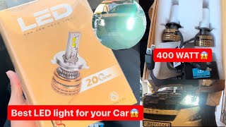 Best LEd Lights for every Car karol Bagh se bhi Upar😱400 watt LED light for car😱 [upl. by Enrichetta]