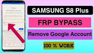 Samsung S8 Plus FRP BypassSamsung S8 Plus Google Account Unlock Latest Update 2023 Without PC [upl. by Codee570]