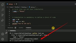 How to fix Python IndentationError unexpected indent [upl. by Nemrak]