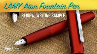 Lamy Aion Fountain Pen Review [upl. by Eedoj]