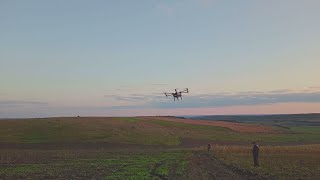 Tratamente de erbicidare a grâului de toamna cu ajutorul dronelor [upl. by Eronel]