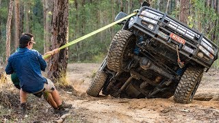 Australias Toughest 4WD Tracks Broken CVs tailshafts and panel damage in the Glasshouse Mountains [upl. by Dlopoel]