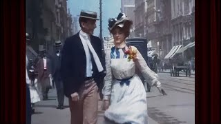 New York c1899 Restored To Life in Amazing Footage [upl. by Marya]