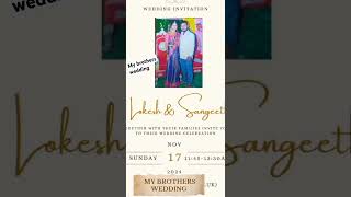 My Brothers Wedding plz Subcribe ಮಾಡಿ [upl. by Zeitler407]