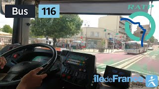 Bus 116 RATP  Rosny  Bois Perrier RERRosny 2  Champigny  SaintMaur RER  4K [upl. by Scarface]