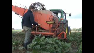 JOHN DEERE 6020 SERIES AND SINGLE ROW FODDER BEET HARVESTER [upl. by Weywadt]