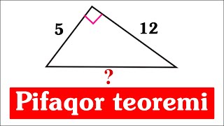 Riyaziyyat dərsləri Pifaqor teoremi Fatimə müəllimə ilə asan izah [upl. by Thibaud]