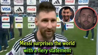 Messi surprises the world with a fiery statement after the ArgentinaColombia match [upl. by Janik634]