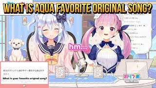 What is Aqua Favorite Original Song Hololive Clips [upl. by Ayotnahs]